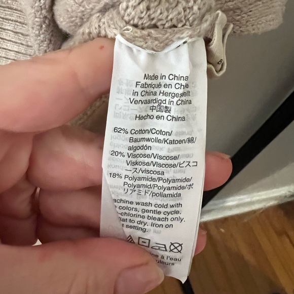 Madewell Oatmeal High Lo Sweater, M - Picture 4 of 4